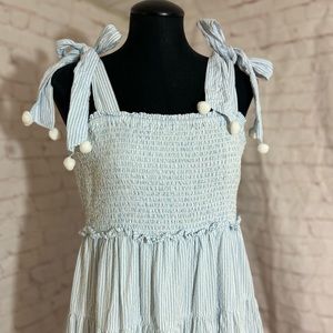 Crown & Ivy seersucker cotton ball dress Easter 🐣
